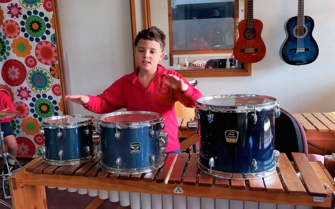 Drumming Lessons at Badger Creek Primary School
