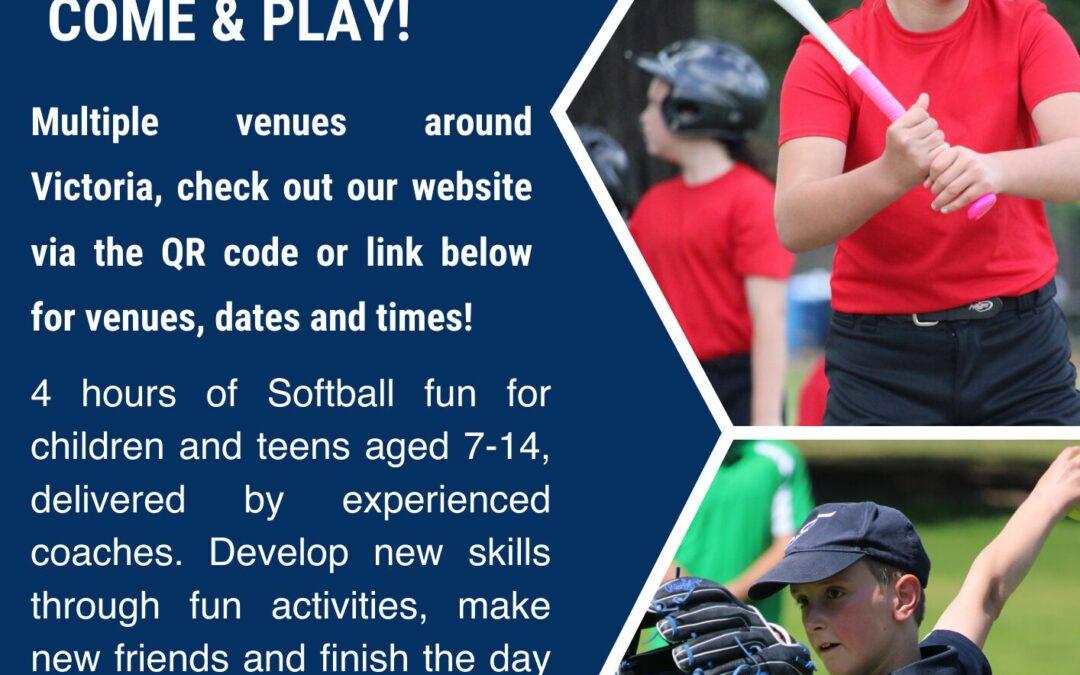 Softball Victoria – September School Holiday Programs