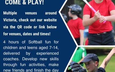 Softball Victoria – September School Holiday Programs