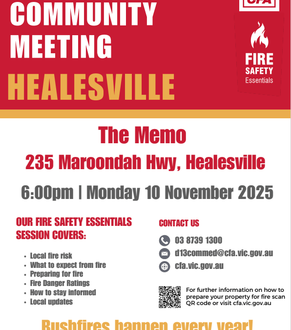 Bushfire Community Meeting