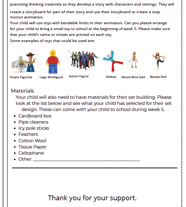Grade 3/4 News, Term 4 – Week 4