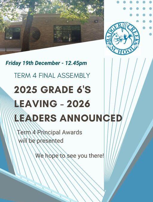 Final Assembly for 2025