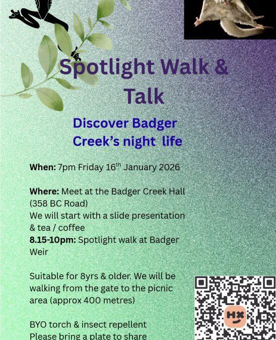 Badger Creek Spotlight Walk
