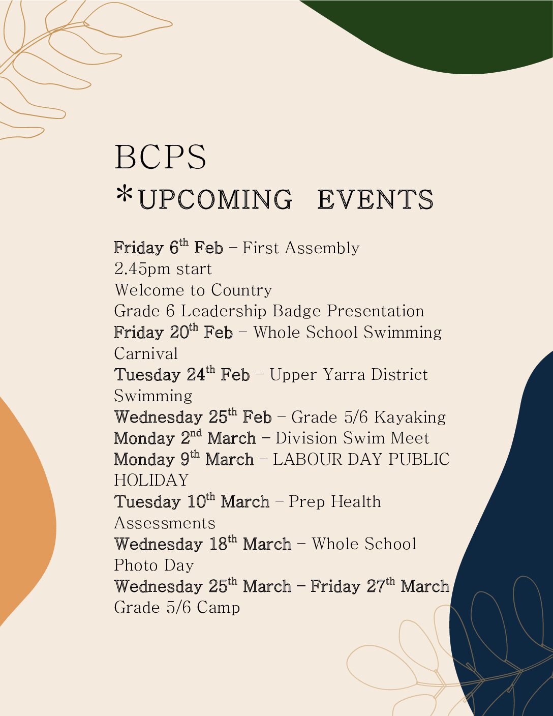 BCPS TERM 1 2026 – Week 1