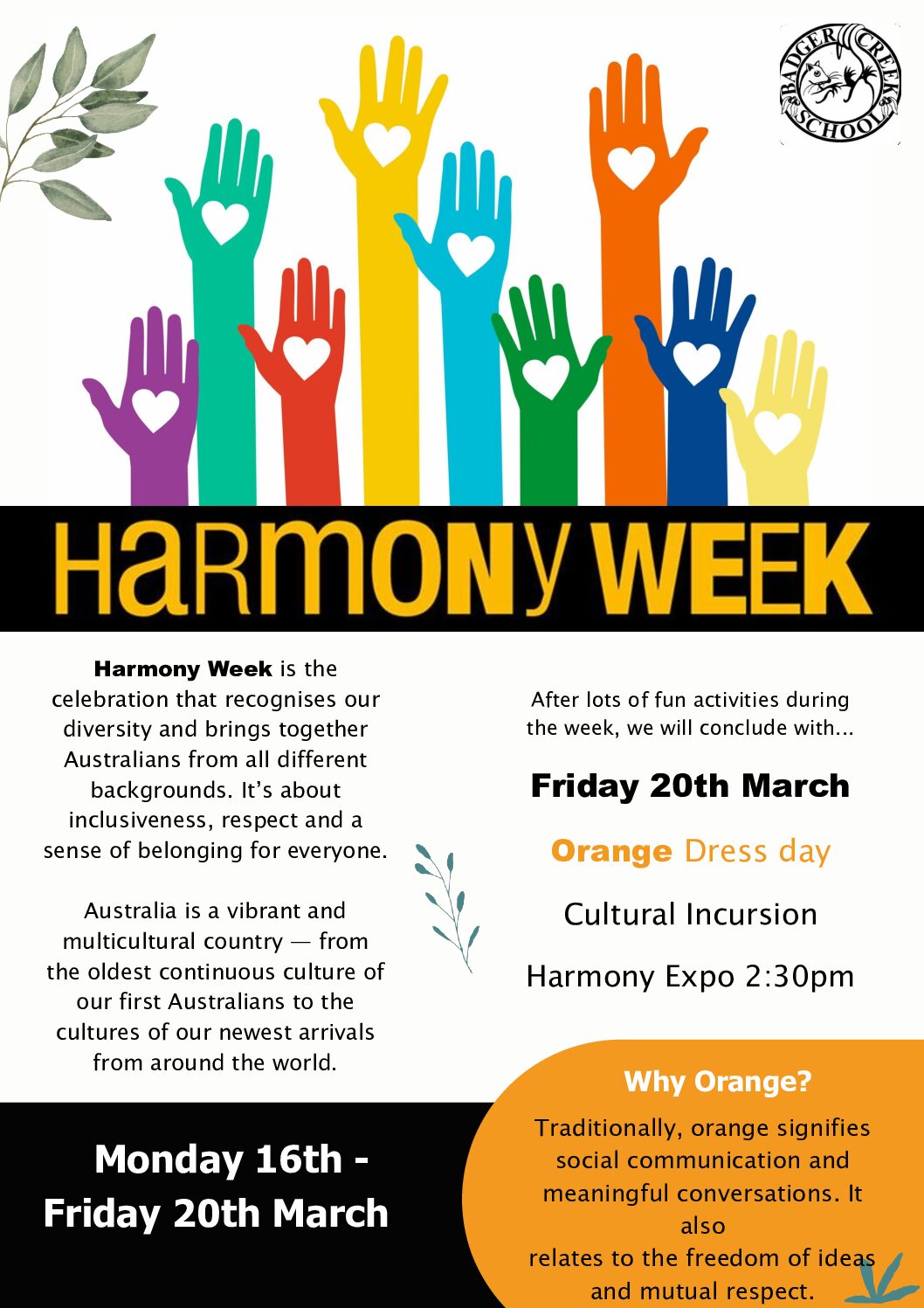 2026 Harmony Week – poster