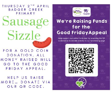 Sausage Sizzle Fundraiser – Good Friday Appeal