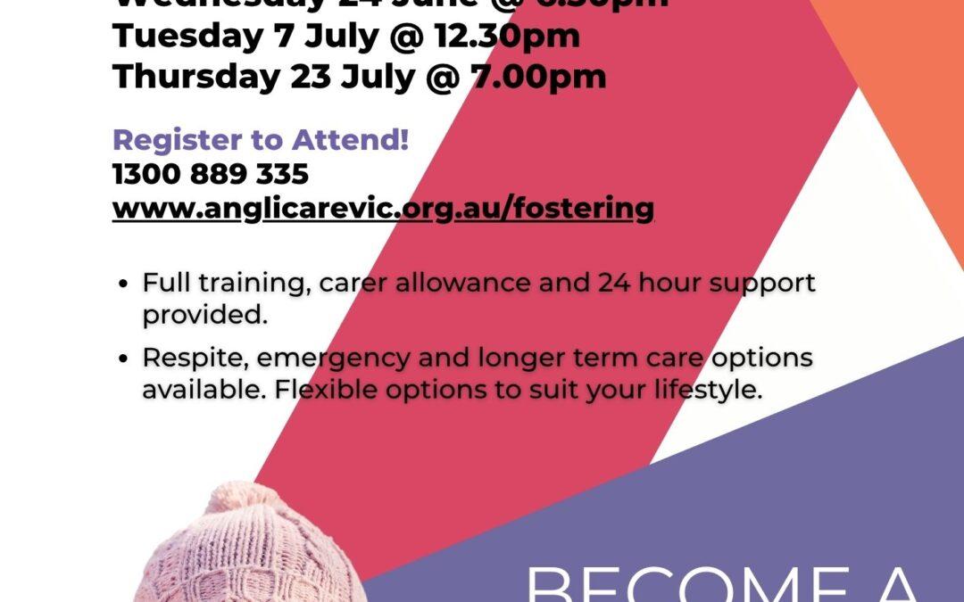 Anglicare Victoria – Foster Carer Information Session