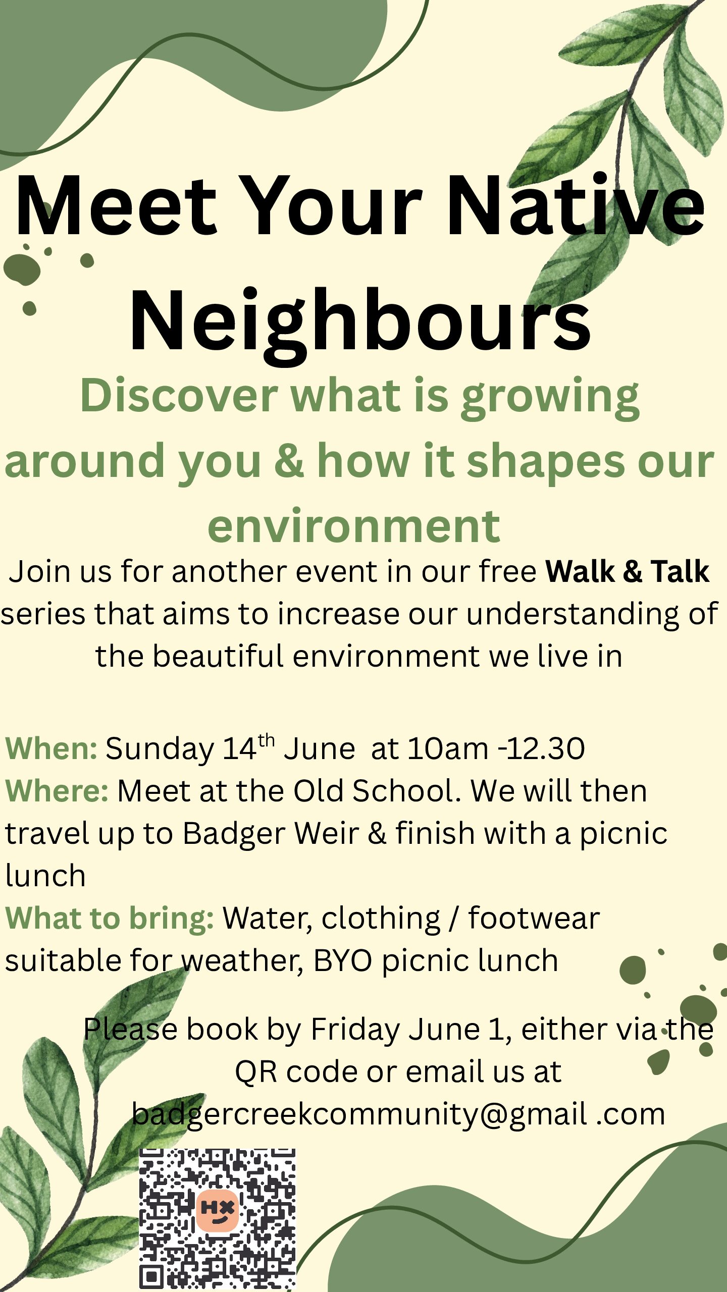Free Community Walk & Talk Event!
