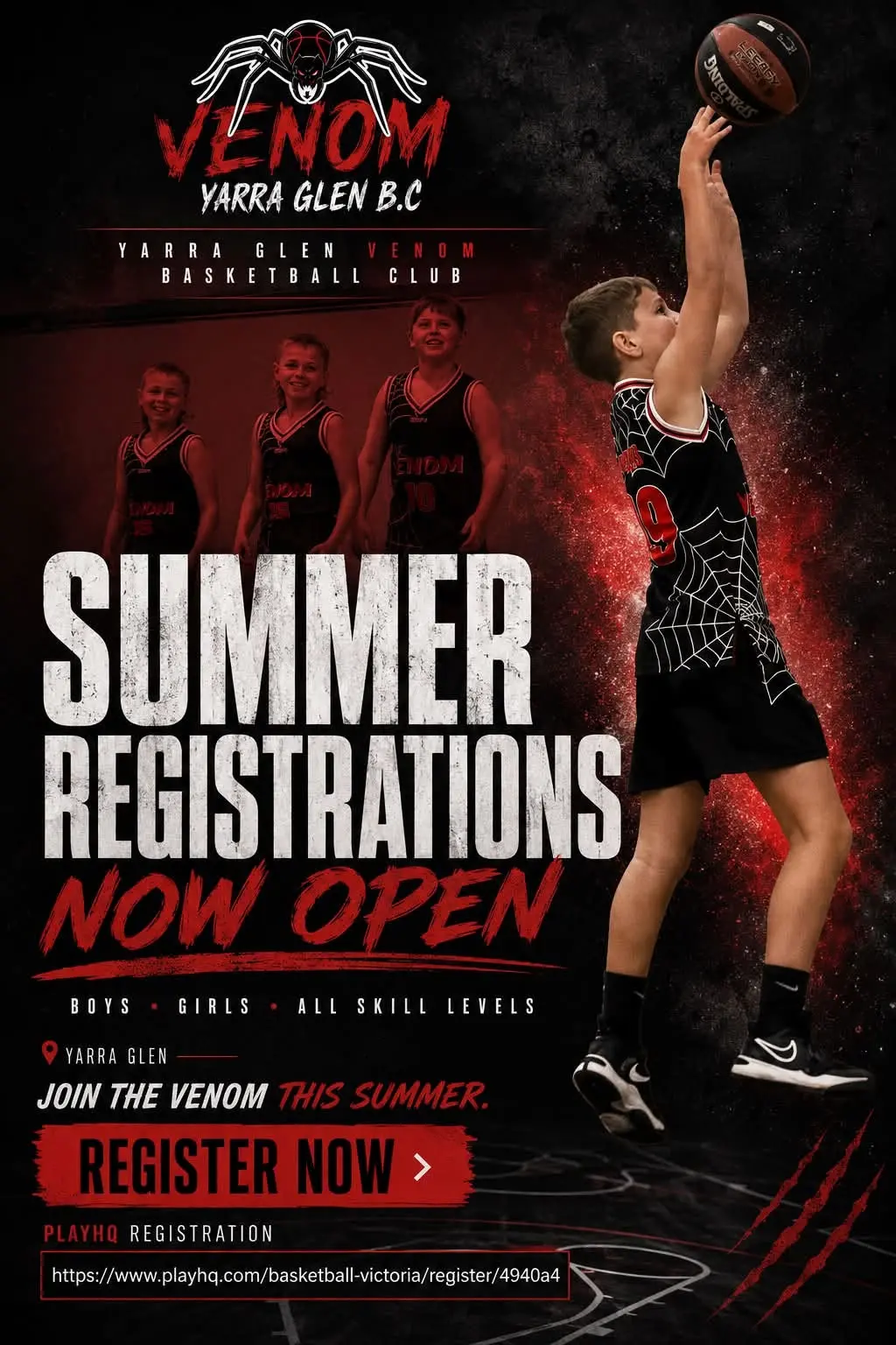 Yarra Glen Venom Basketball Club – Registrations Open