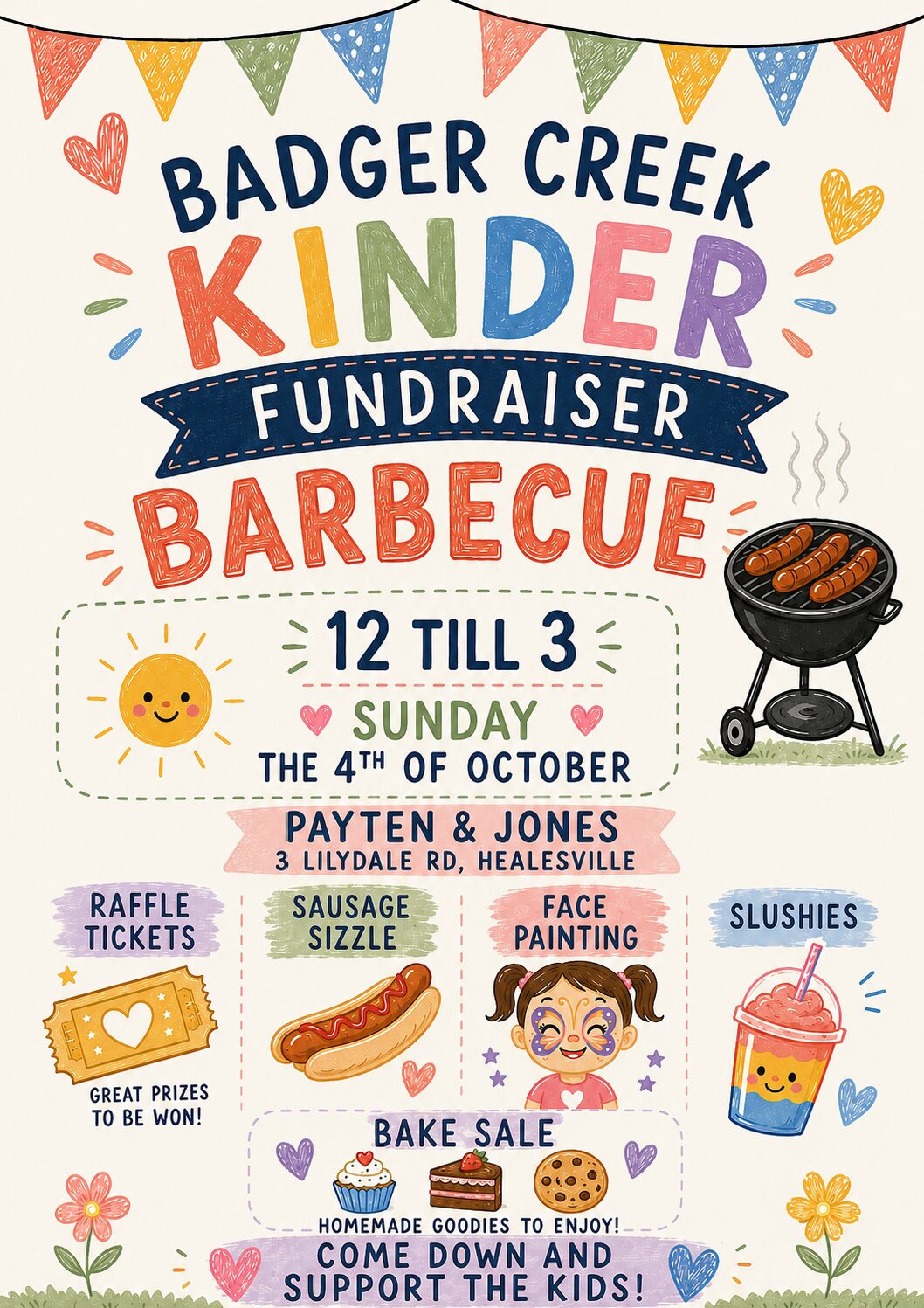 Badger Creek Kinder Fundraiser BBQ